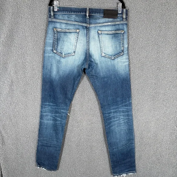 Diesel D-Strukt Made in Italy Tapered Destroyed Jeans - Men's Size 33*30 - Blue